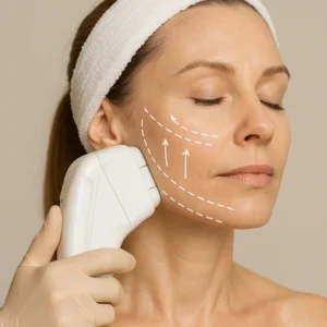 Woman having HI-FU to reduce wrinkles call LA LIPO Worthing Now!