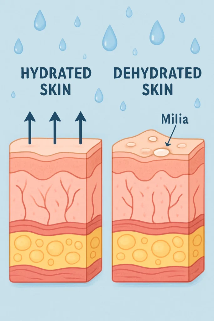The importance of hydration and milia production Worthing