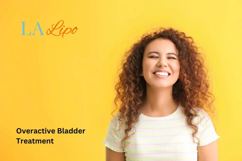 woman smiling about overactive bladder treatment Worthing solutions